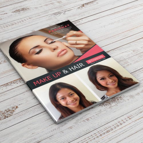 a4 flyer design for hair salon bangkok