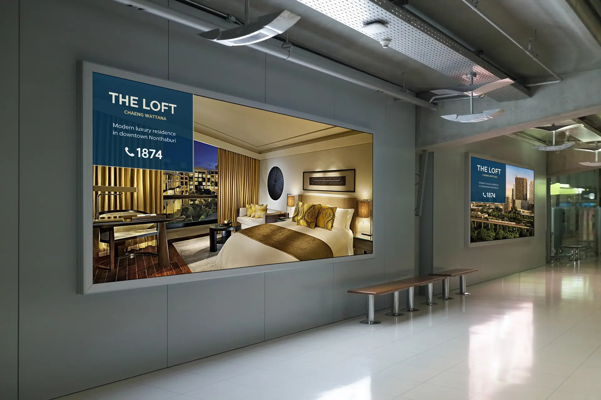 Airport Billboard Design Concept for Real Estate