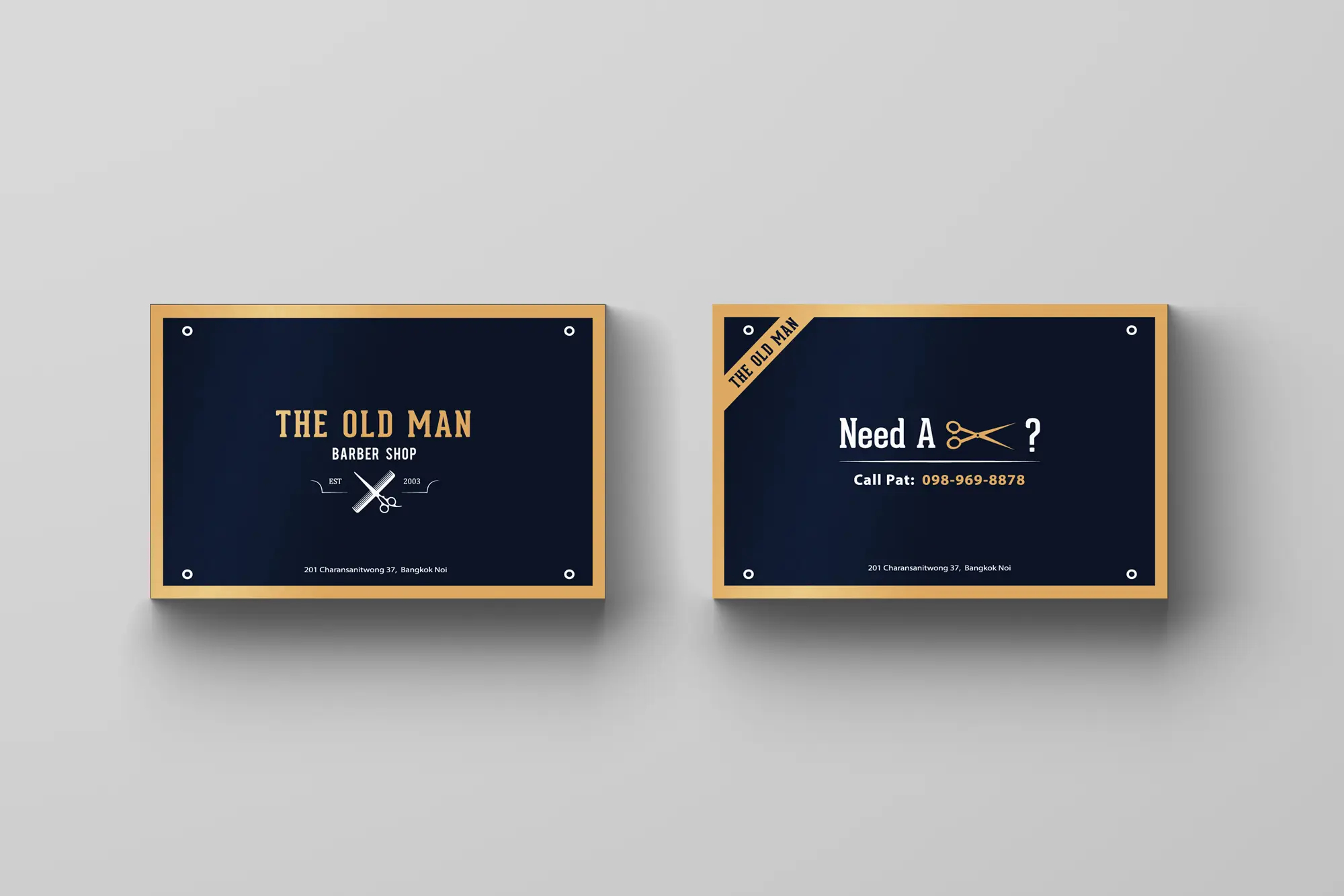 Barber Shop Business Card Design