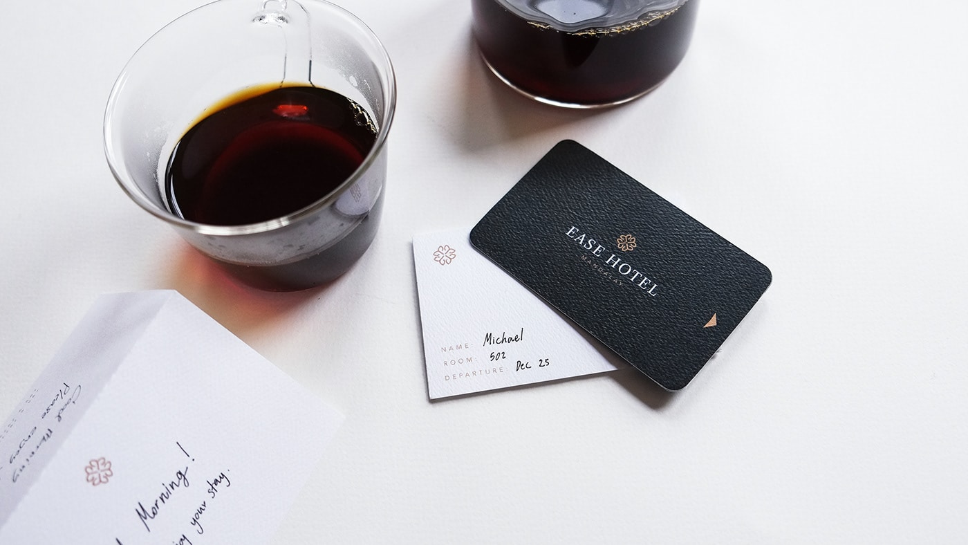 hotel key card design