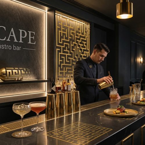 escape brand identity design pub brand identity