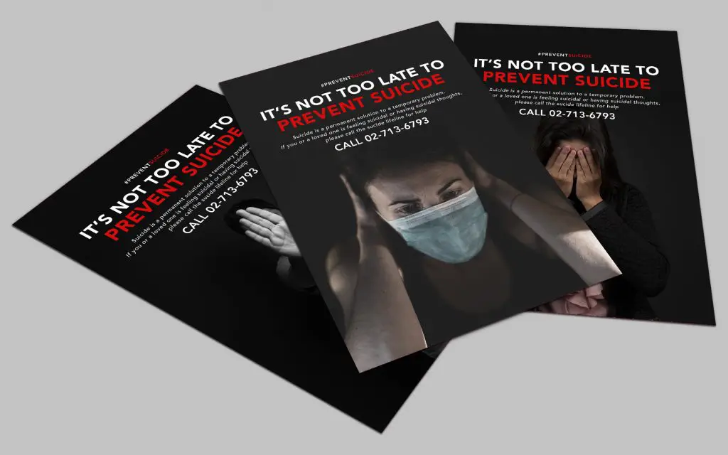 Prevent Suicide Ad Campaign (PSA) 16 flyer 2