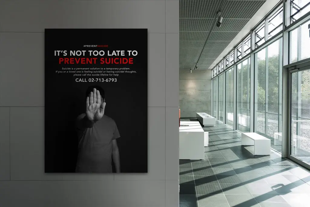 Prevent Suicide Ad Campaign (PSA) 10 flyer 5