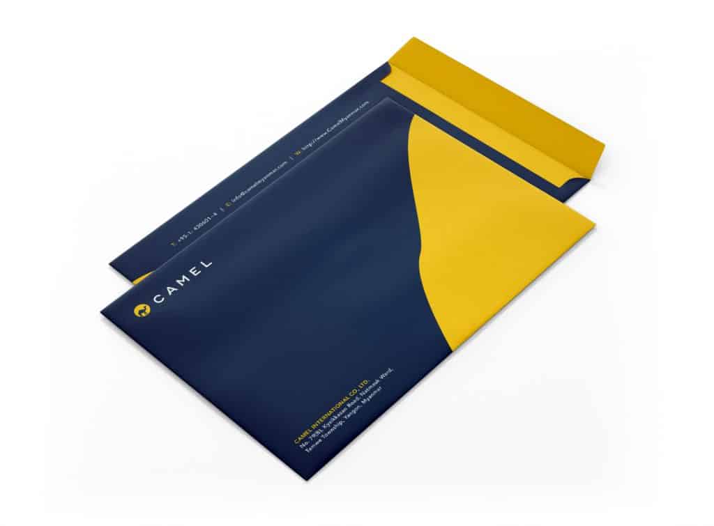 envelope c4 back open front side
