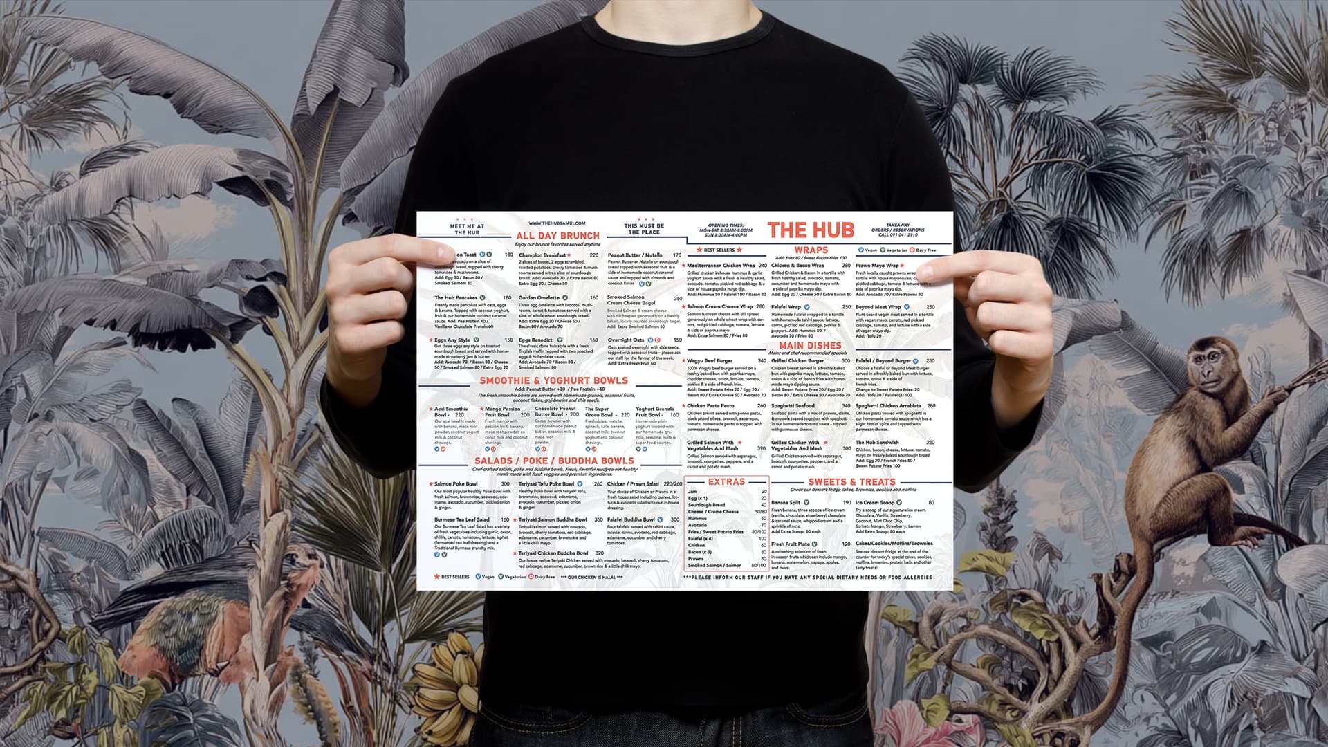 Cafe Brand Identity Design - The Hub Samui Case Study 12 food and beverage menu design studio apac