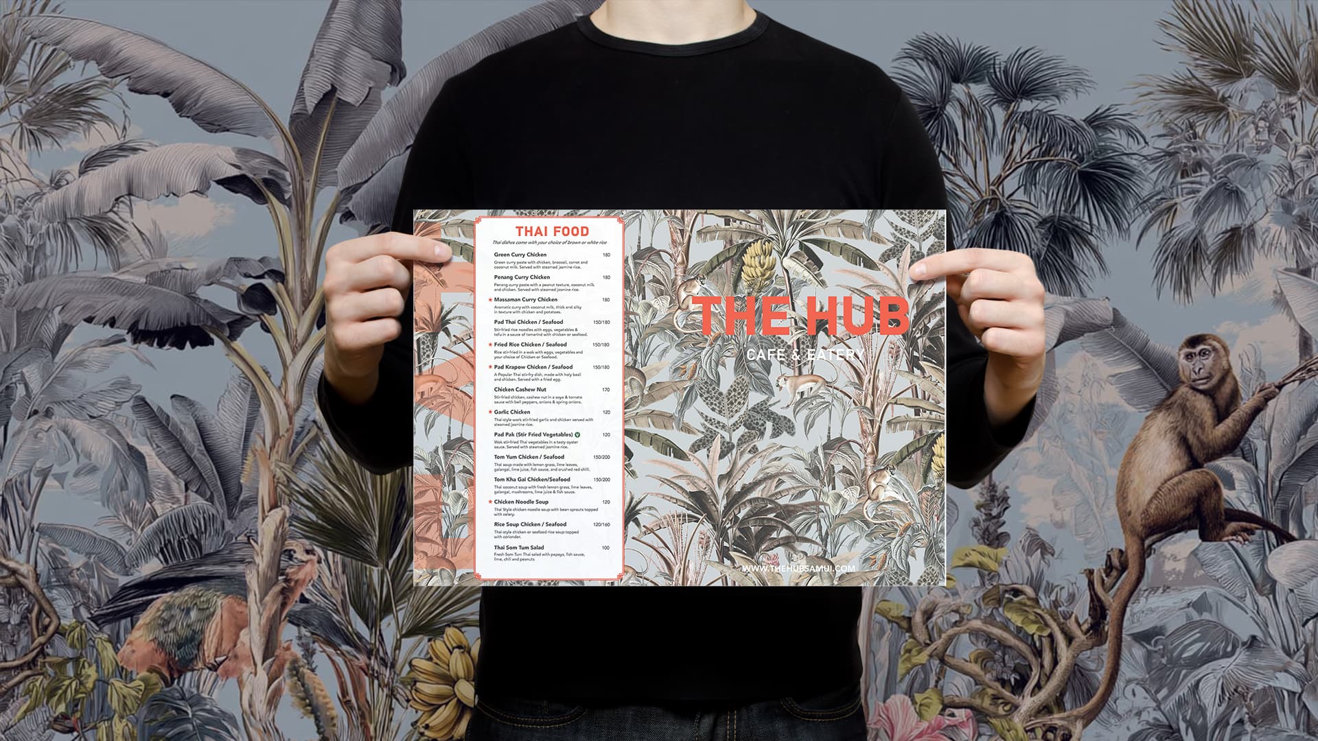 Cafe Brand Identity Design - The Hub Samui Case Study 11 menu design agency bangkok thailand for cafes and restaurants