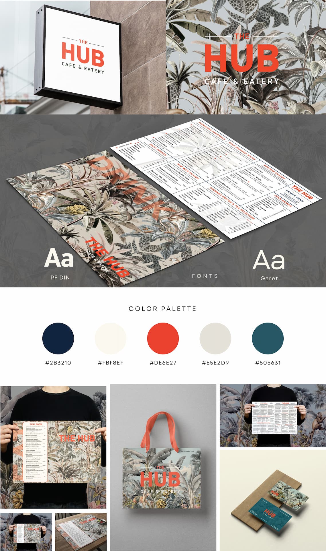 Cafe Brand Identity Design - The Hub Samui Case Study 1 brand identity system branding agency highly persuasive 1